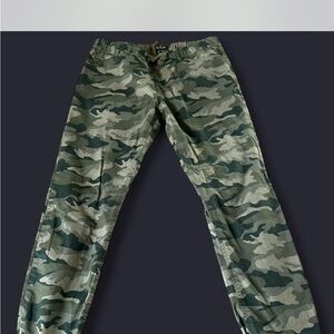 Express Men's Green Camouflage Cargo Pants